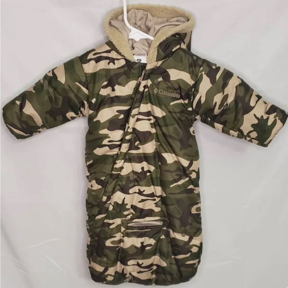 Columbia Camo Baby Bunting Bag Snow Car Seat 6M